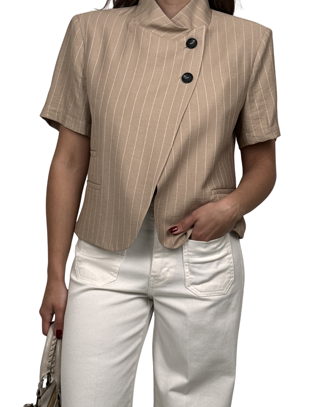 Giacca Mezza Manica Beige Haveone