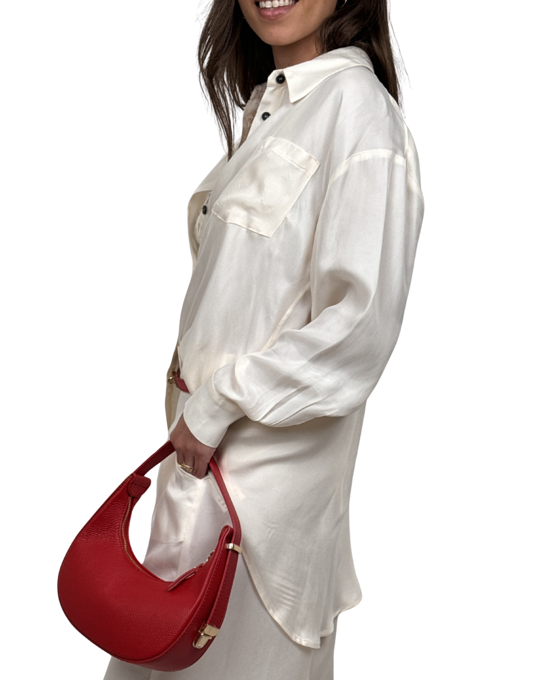 Camicia Panna Tensione In
