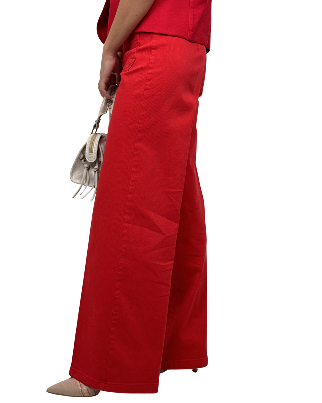 Pantalone Tasche Rosso