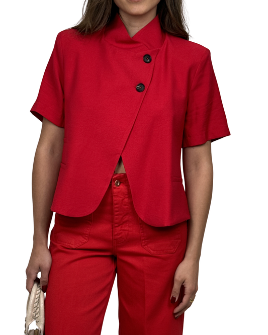 Giacca Mezza Manica Rosso Haveone