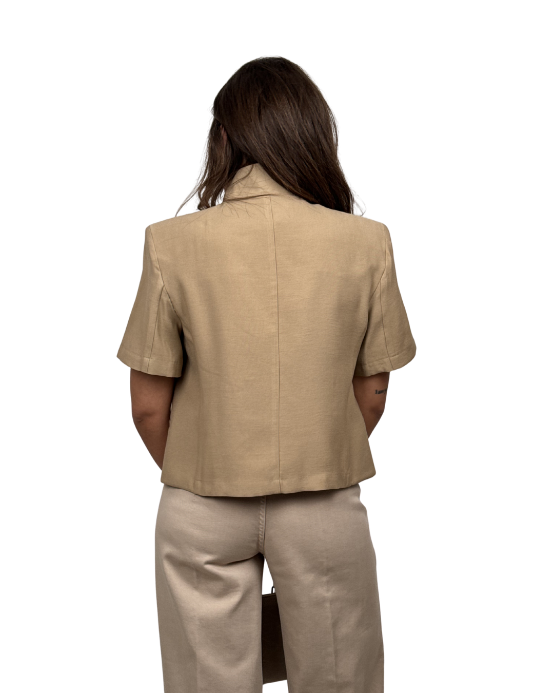 Giacca Mezza Manica Beige Haveone