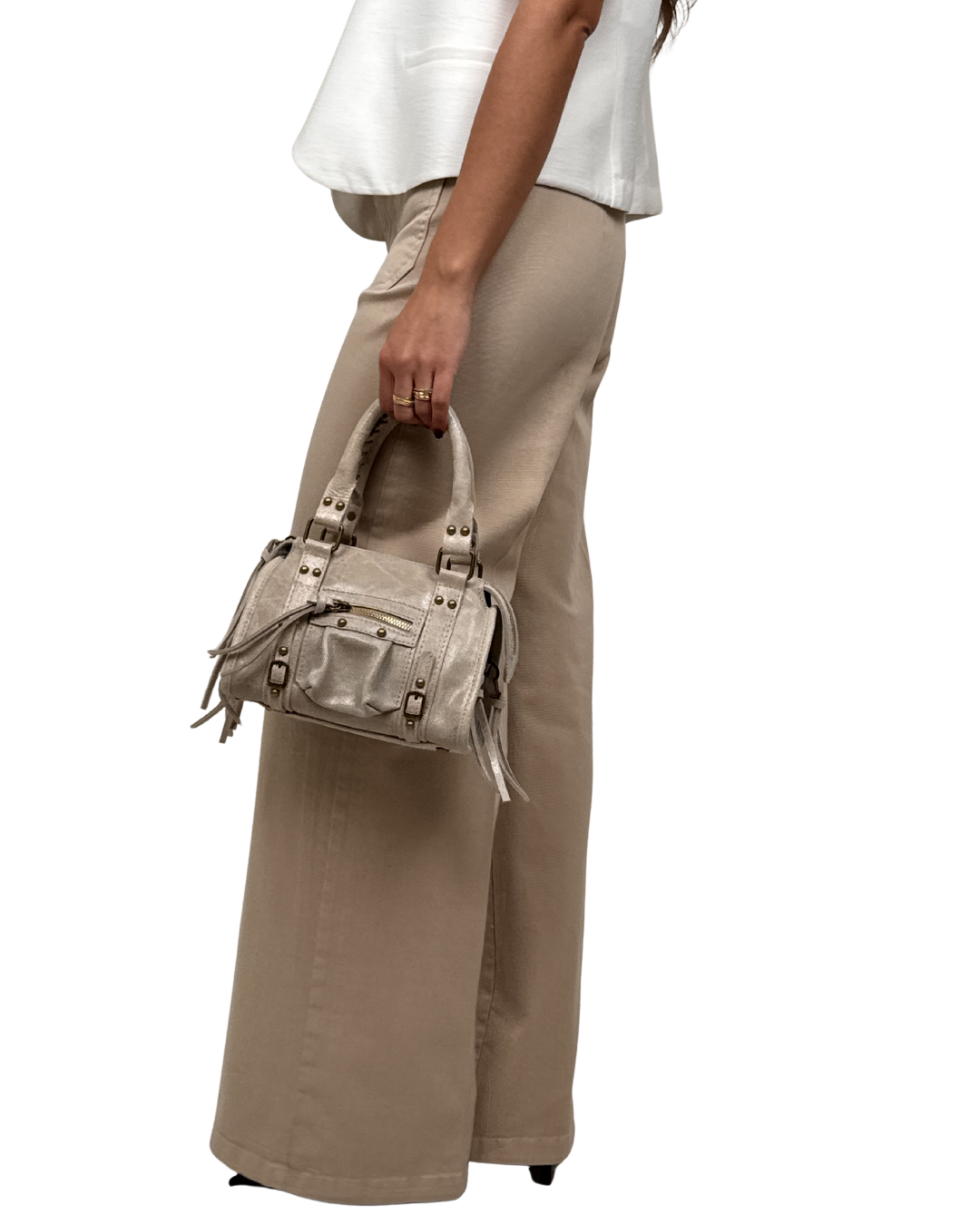 Pantalone Tasche Beige