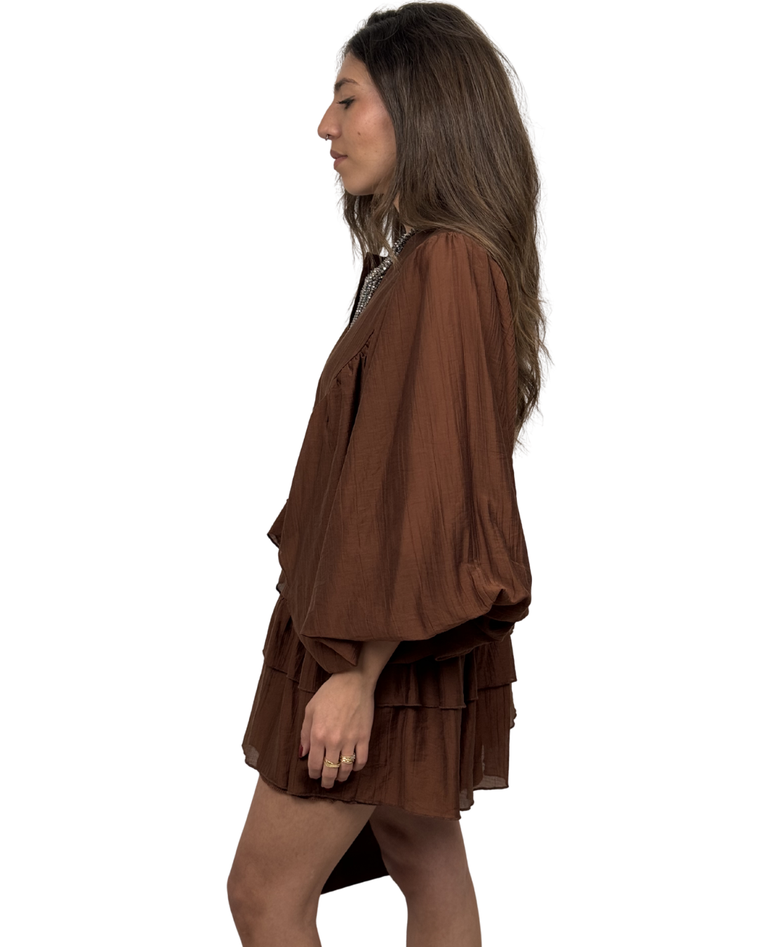 Vestito Haveone Color Cioccolato