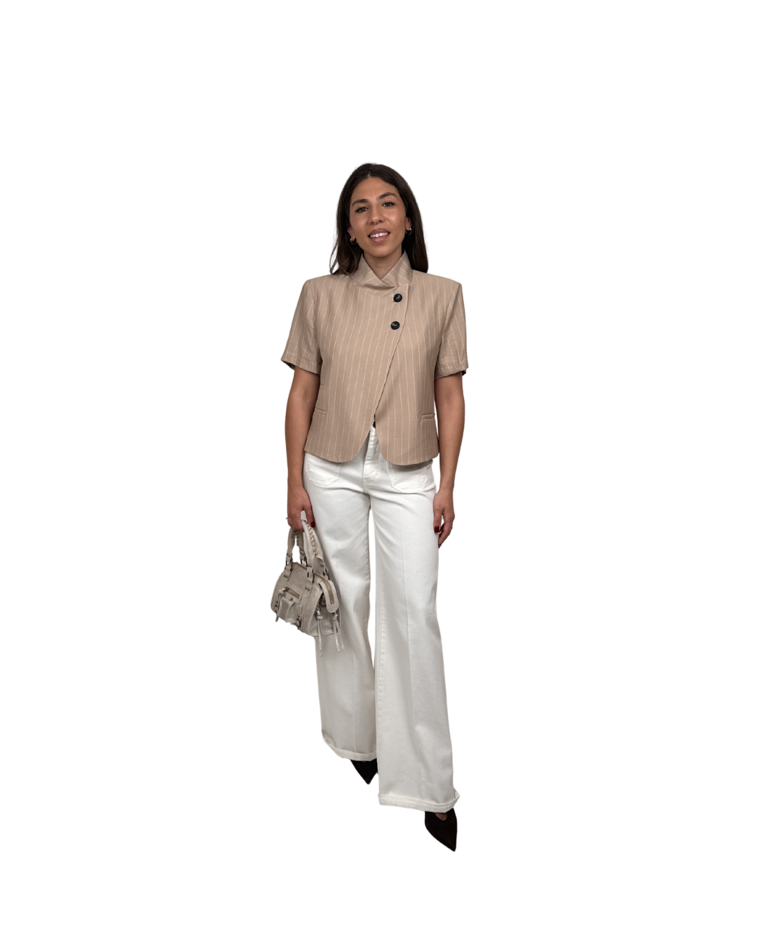 Giacca Mezza Manica Beige Haveone