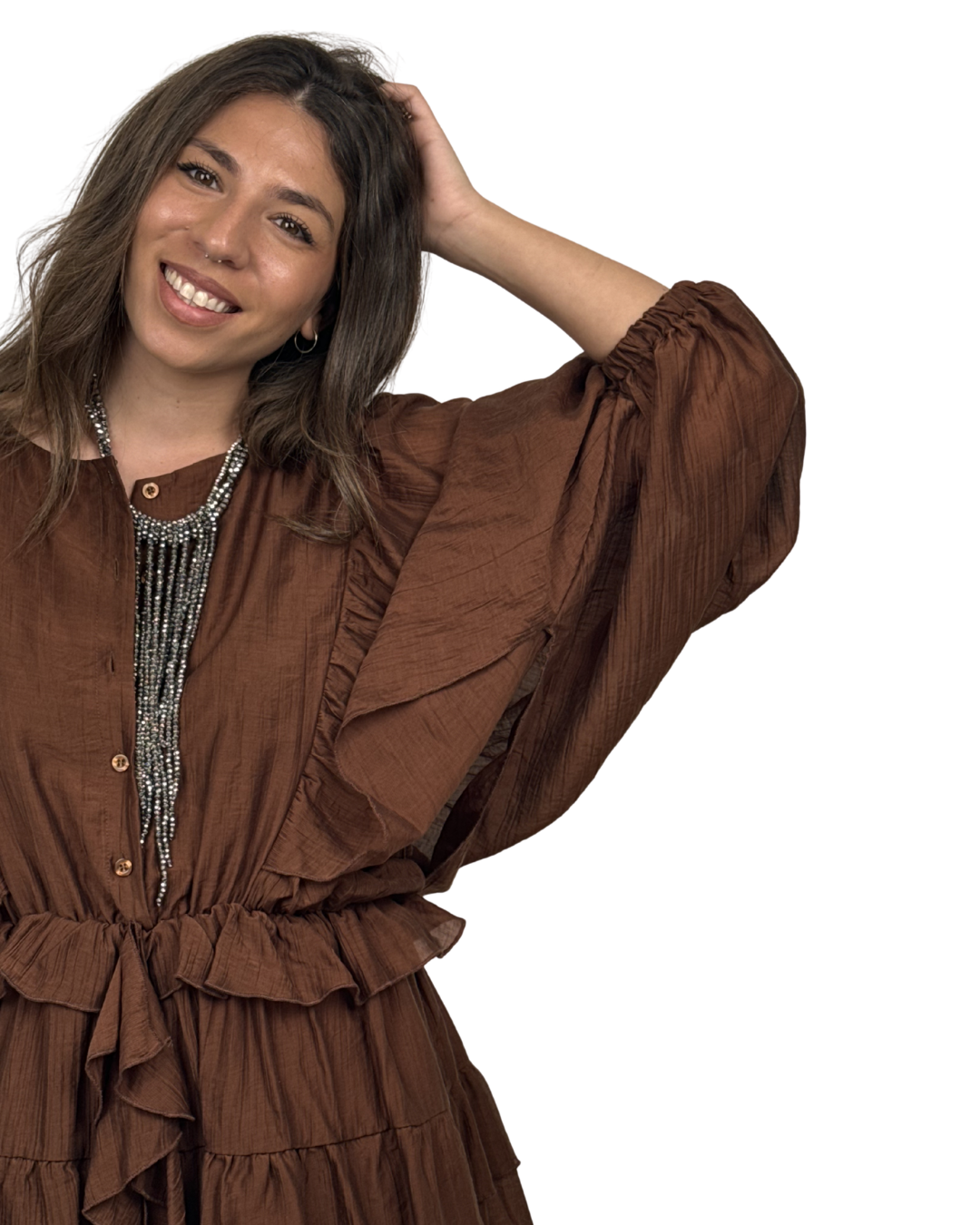 Vestito Haveone Color Cioccolato
