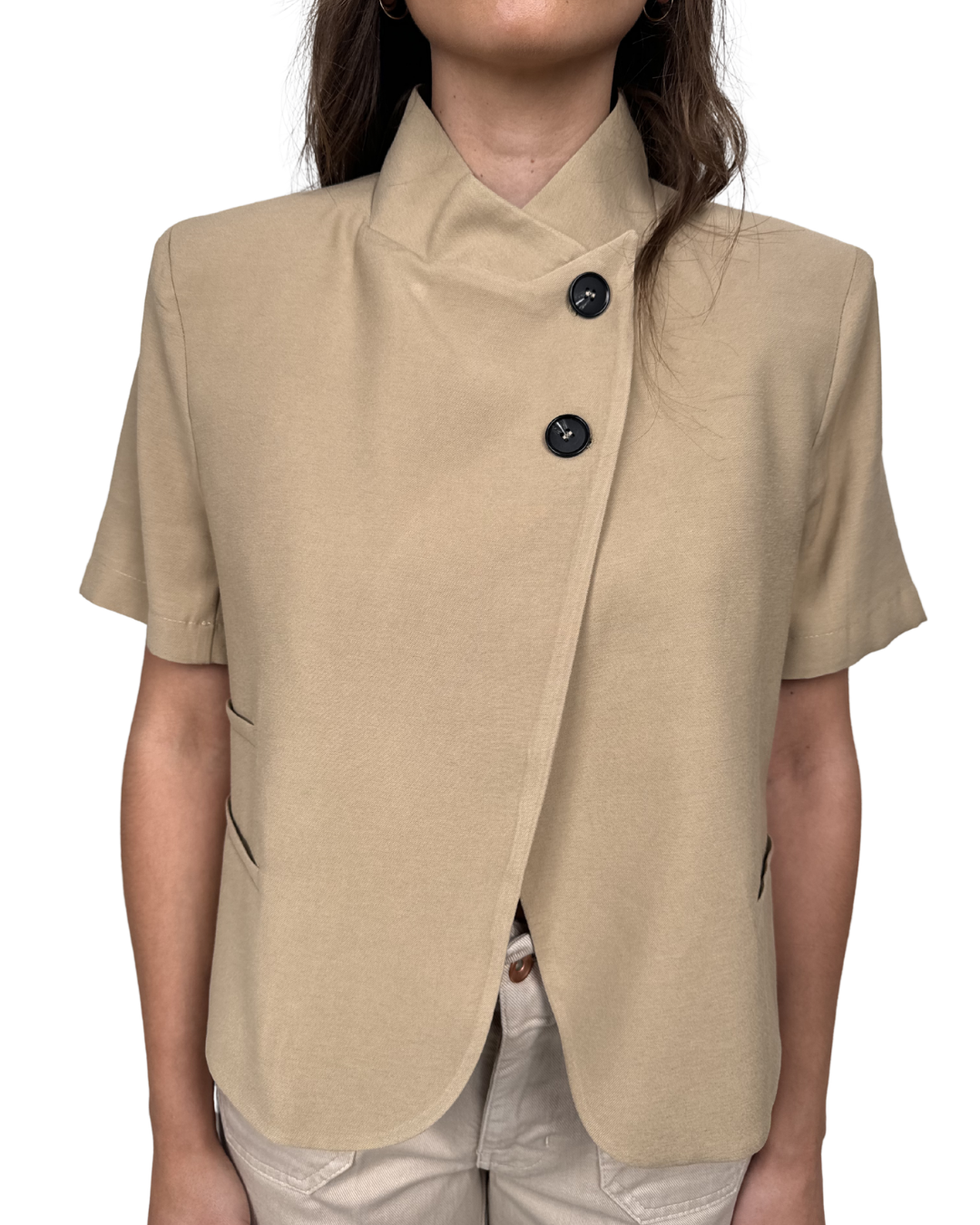Giacca Mezza Manica Beige Haveone