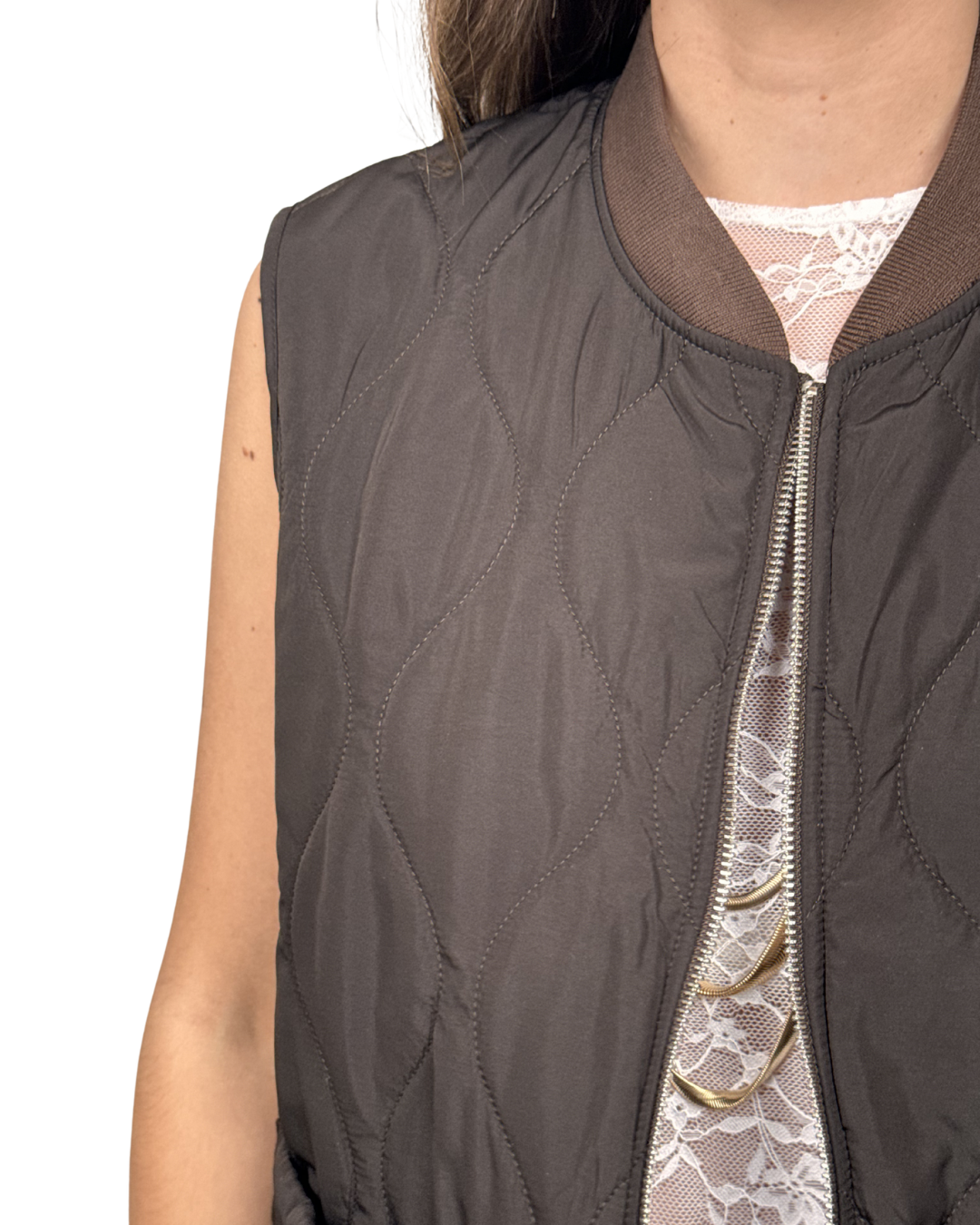 Gilet Trapuntato Moro
