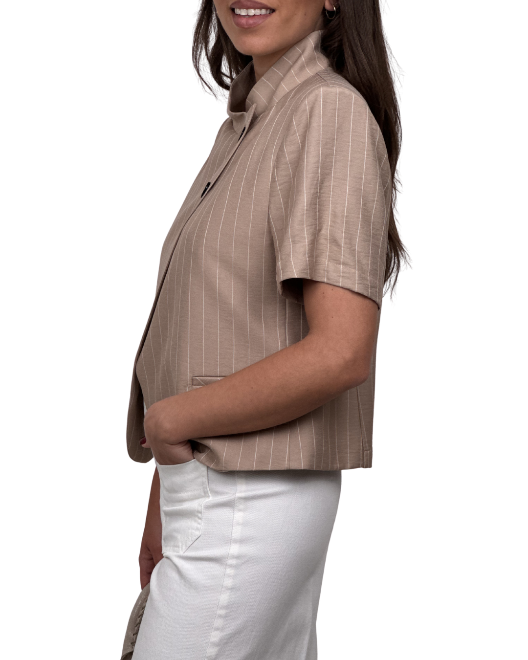 Giacca Mezza Manica Beige Haveone