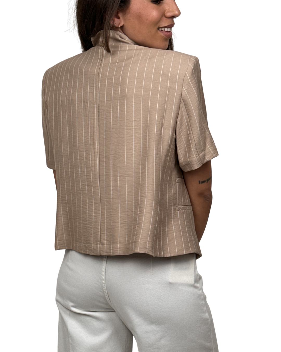Giacca Mezza Manica Beige Haveone